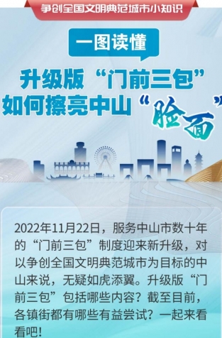 一圖讀懂 | 升級(jí)版“門前三包”如何擦亮中山“臉面”？
